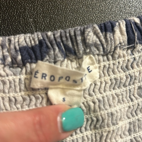 5 Aeropostale Juniors Floral Spaghetti Strap Faux Wrap Button Romper Small - Picture 15 of 16